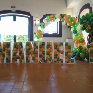Numeri e lettere porta palloncini